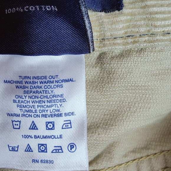 Lands' End Men's Traditional Fit Comfort-First Washed Corduroy Pants, Sz 34 - Picture 9 of 10